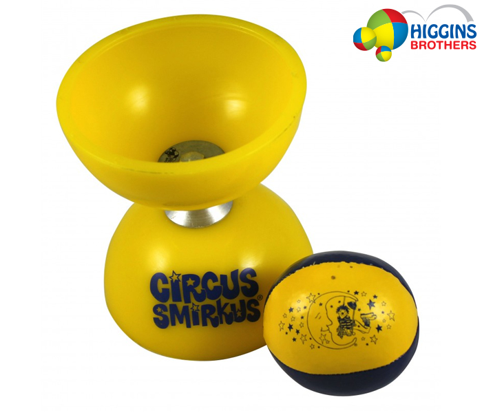 Custom Printed Diabolos for your company circus school cirque du soleil montreal promo gifts